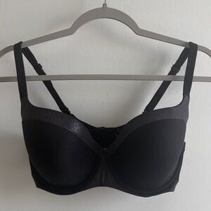 Victoria's Secret Black Lined/Demi Soft Padded Cups Underwire Bra SZ 34DDD